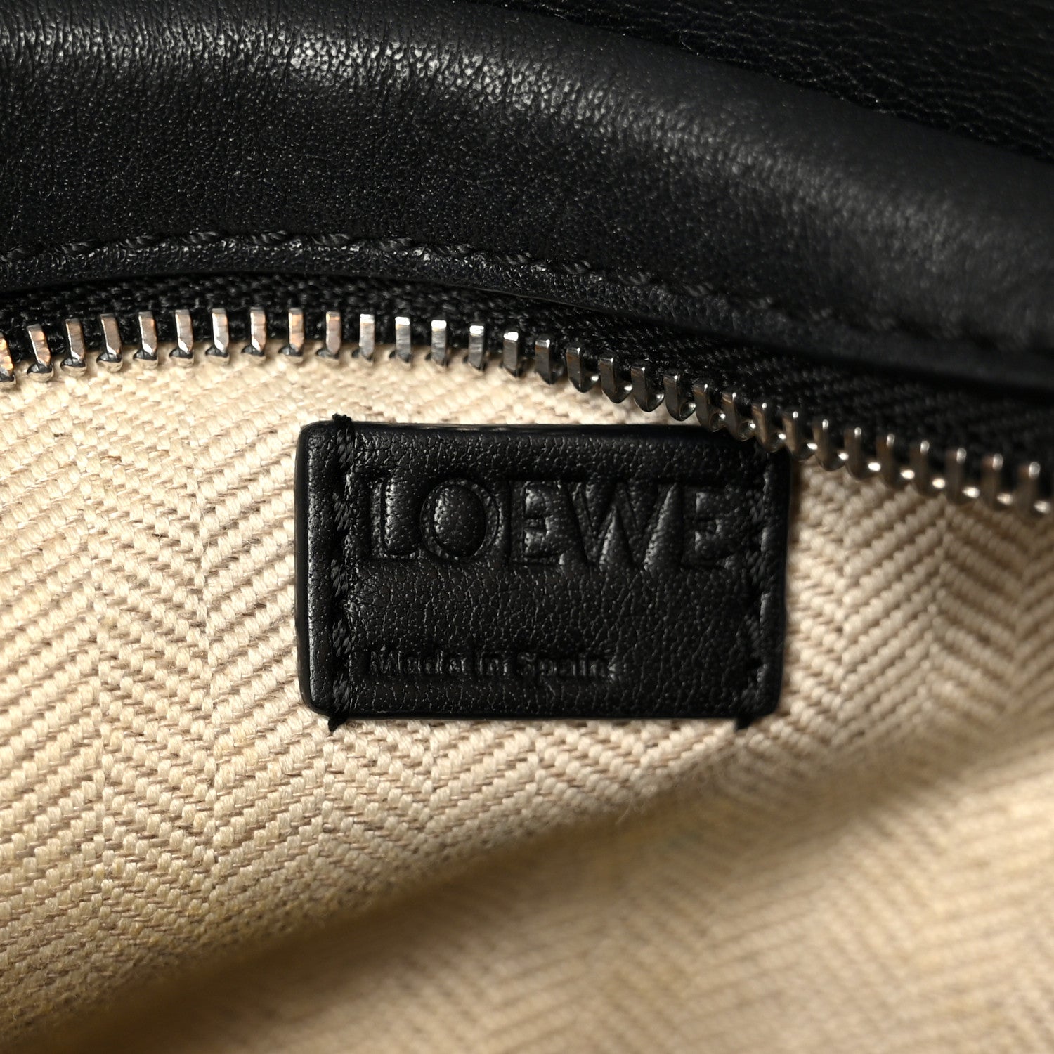 Loewe Calfskin Mini Puzzle Bag Black Taupe 6 of 11