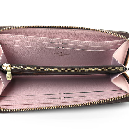 Louis Vuitton Damier Ebene Clemence Wallet Rose Ballerine 5 of 7