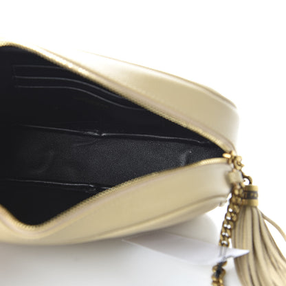 Saint Laurent Grain De Poudre Matelasse Monogram Mini Lou Camera Bag Sea Salt 5 of 10