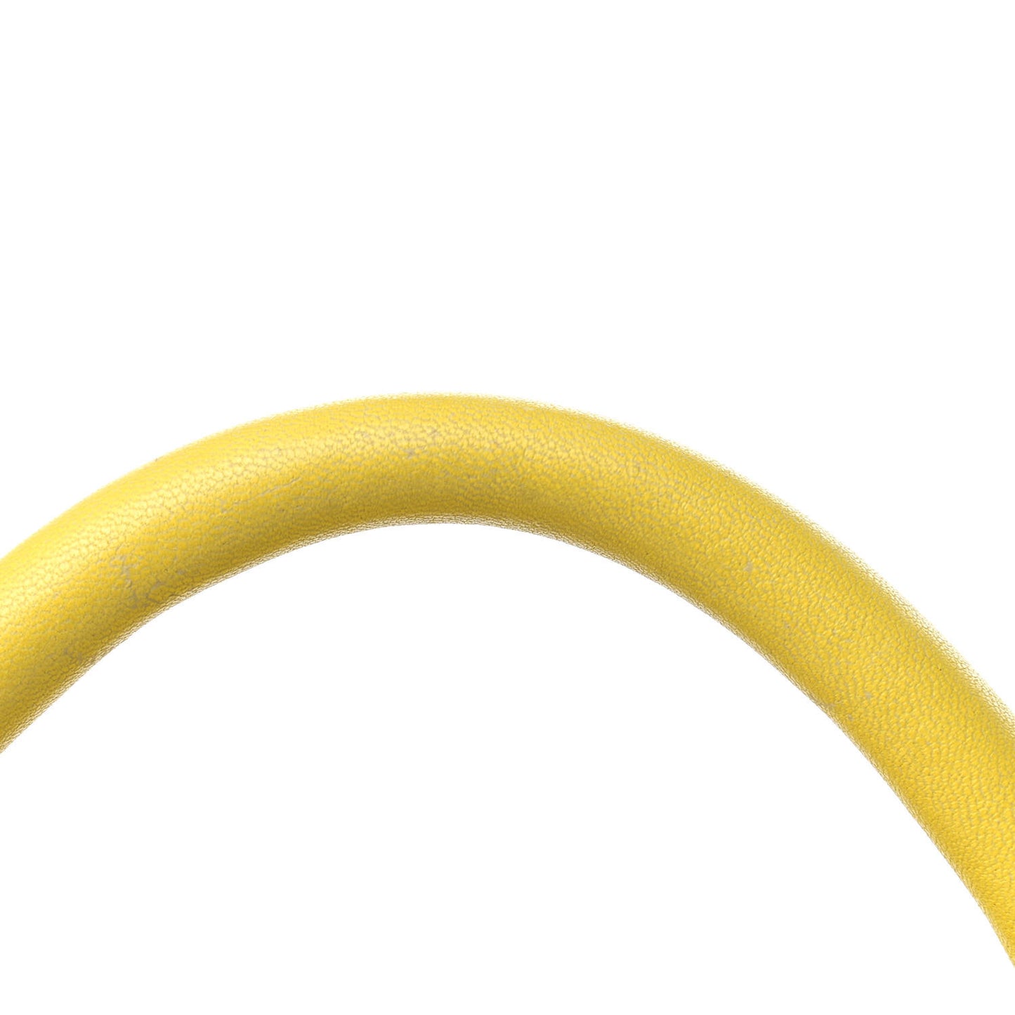 Pebbled Calfskin Studded Satchel Yellow