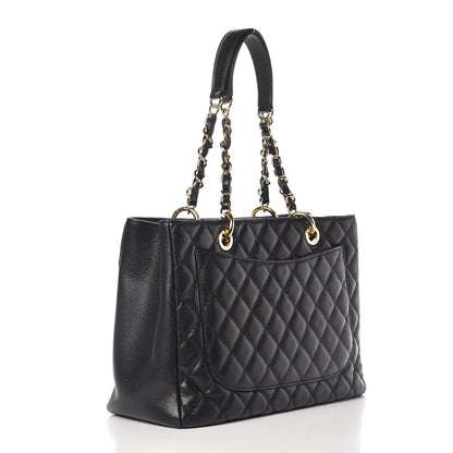Chanel Caviar Quilted Grand Shopping Tote GST Black 3 of 13