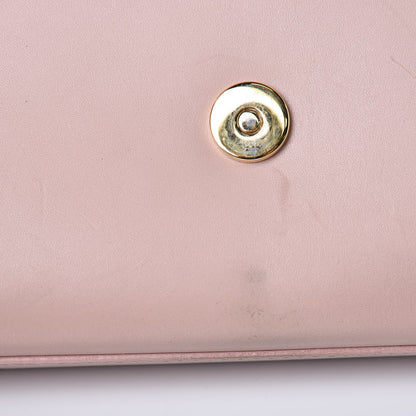 Saint Laurent Calfskin Classic Monogram Tassel Clutch Pale Blush 10 of 10
