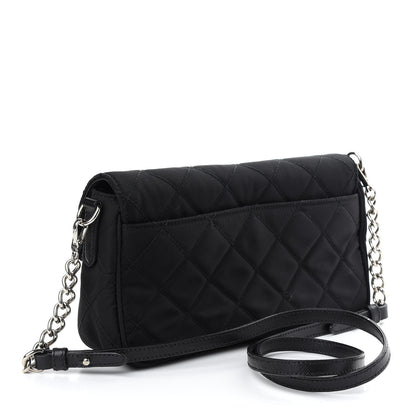 Prada Nylon Tessuto Impuntu Quilted Flap Black 3 of 11