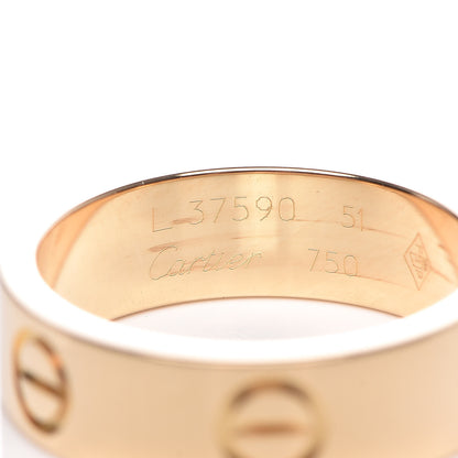 Cartier 18K Yellow Gold 5.5mm LOVE Ring 51 5.75 4 of 5