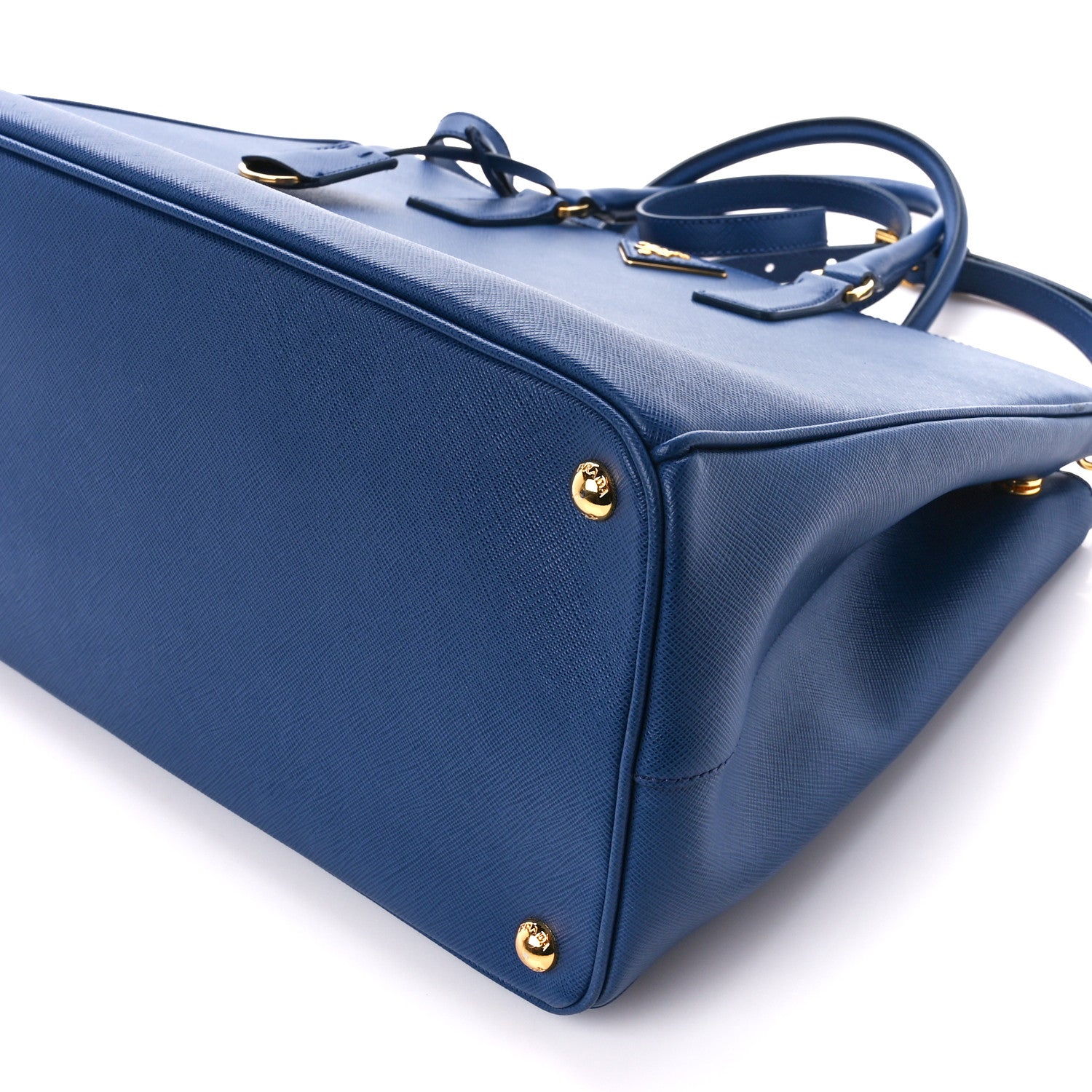 Prada Saffiano Lux Large Galleria Double Zip Tote Bluette 10 of 11