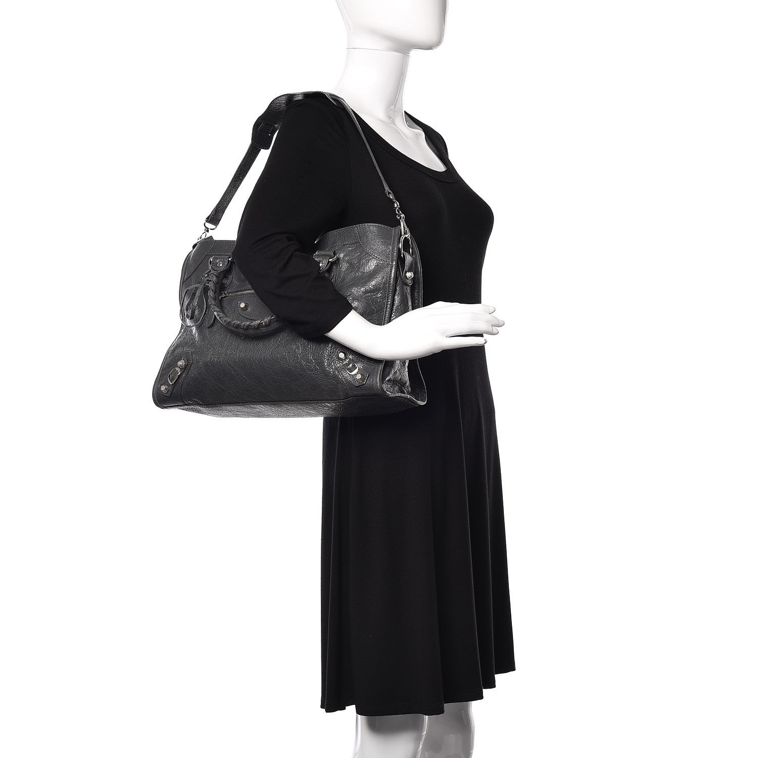 Balenciaga Agneau Giant 12 Silver Hardware City Gris Fossile 2 of 11