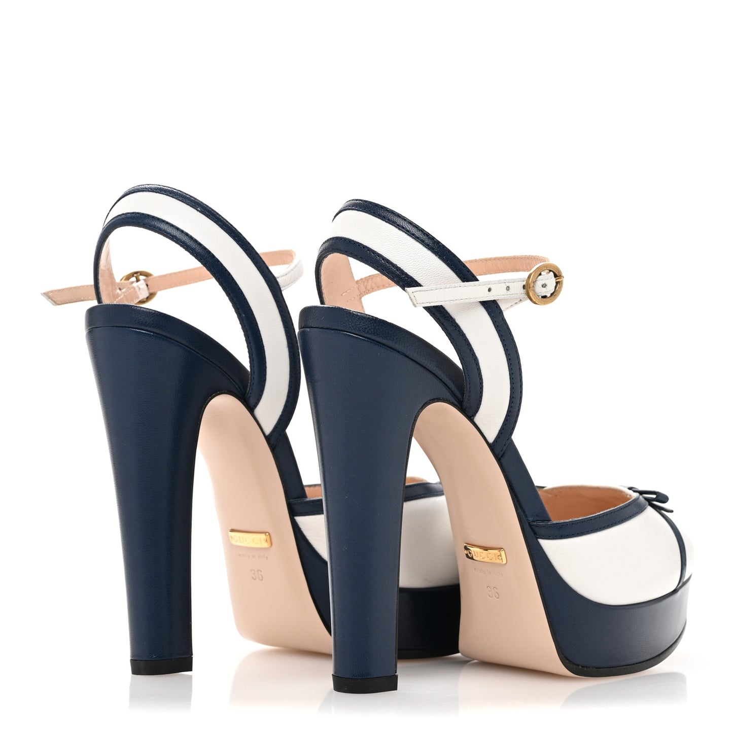 Malaga Kid Alison Platform 36 Navy White
