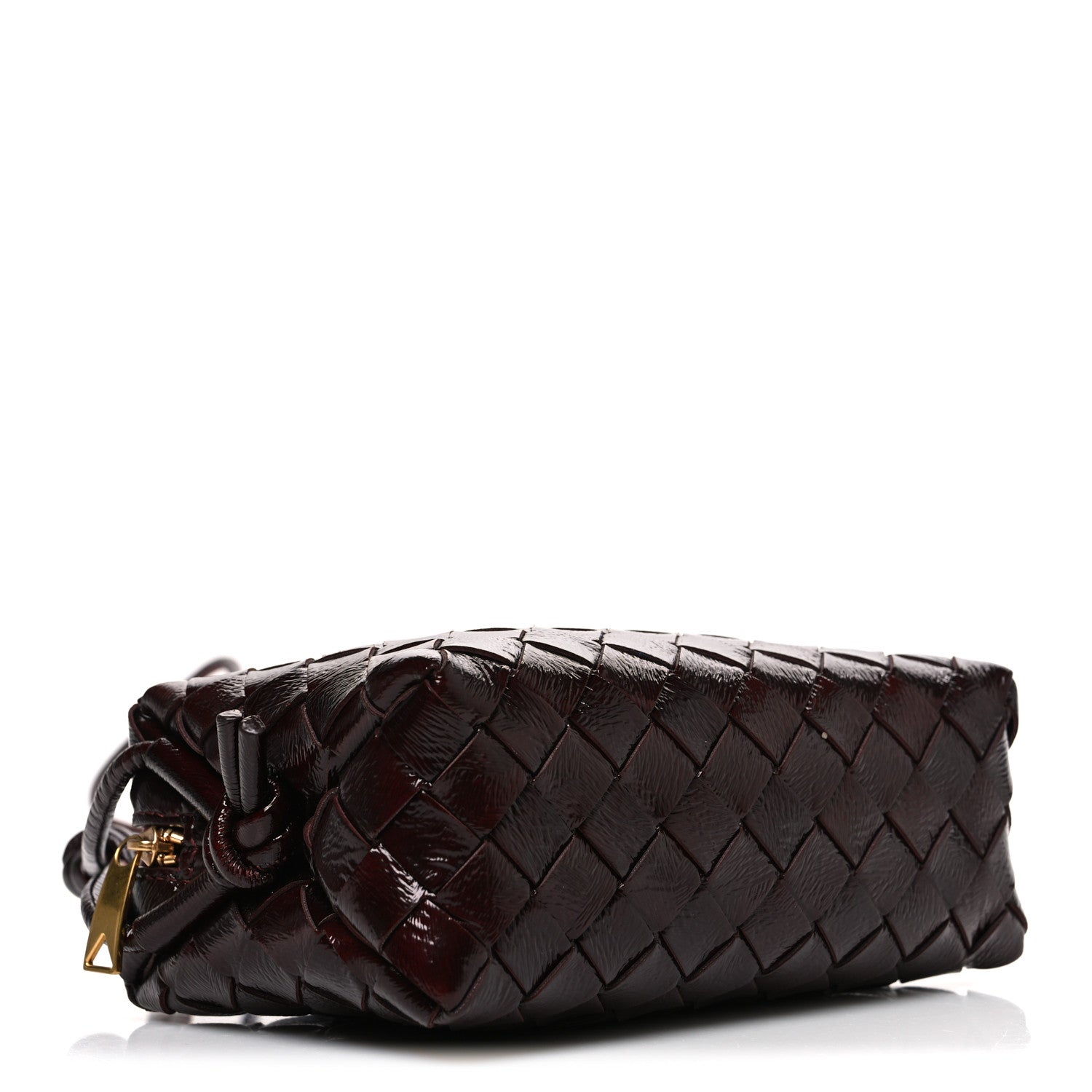 Bottega Veneta Polished Nappa Intrecciato Knot Mini Loop Camera Bag Madder Brown 4 of 9