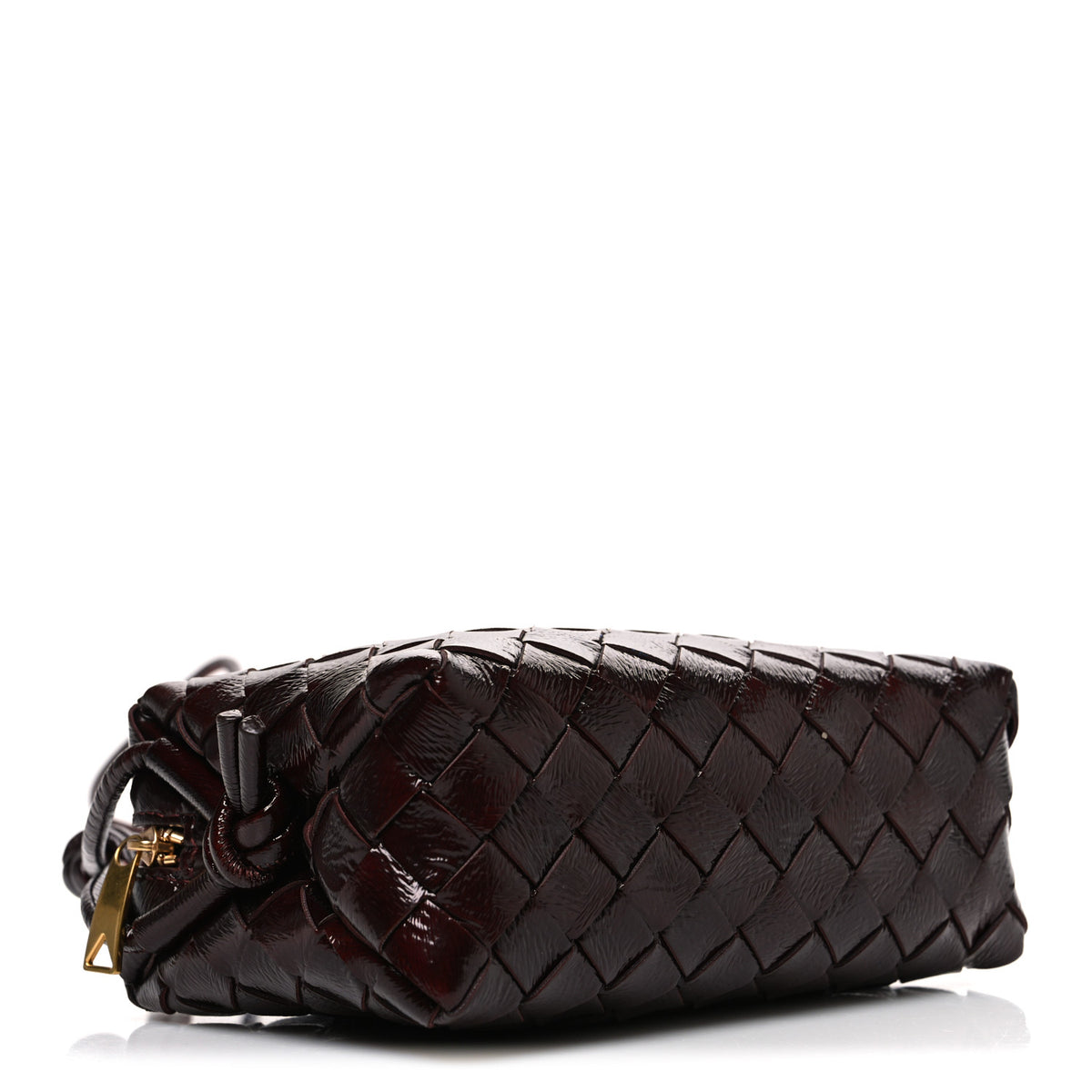 Bottega Veneta Polished Nappa Intrecciato Knot Mini Loop Camera Bag Madder Brown 4 of 9