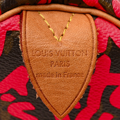 Louis Vuitton Monogram Graffiti Speedy 30 Fuchsia 6 of 11