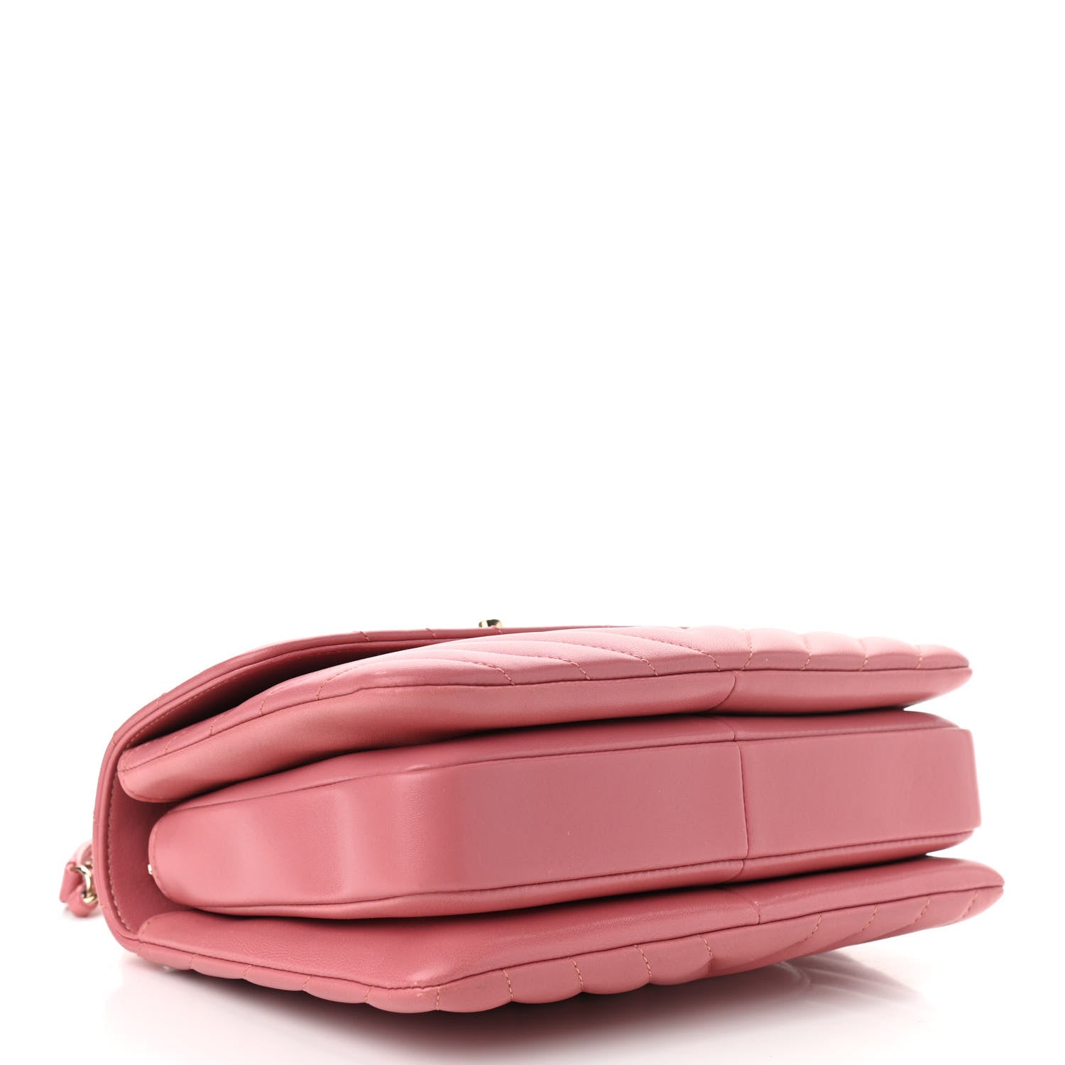 Chanel Lambskin Chevron Quilted Small Trendy CC Dual Handle Flap Bag Light Pink 3 of 17