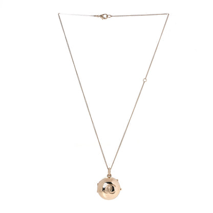 Chanel Metal CC Locket Necklace Gold 3 of 5