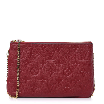 Louis Vuitton Empreinte Double Zip Pochette Cherry Berry 1 of 10