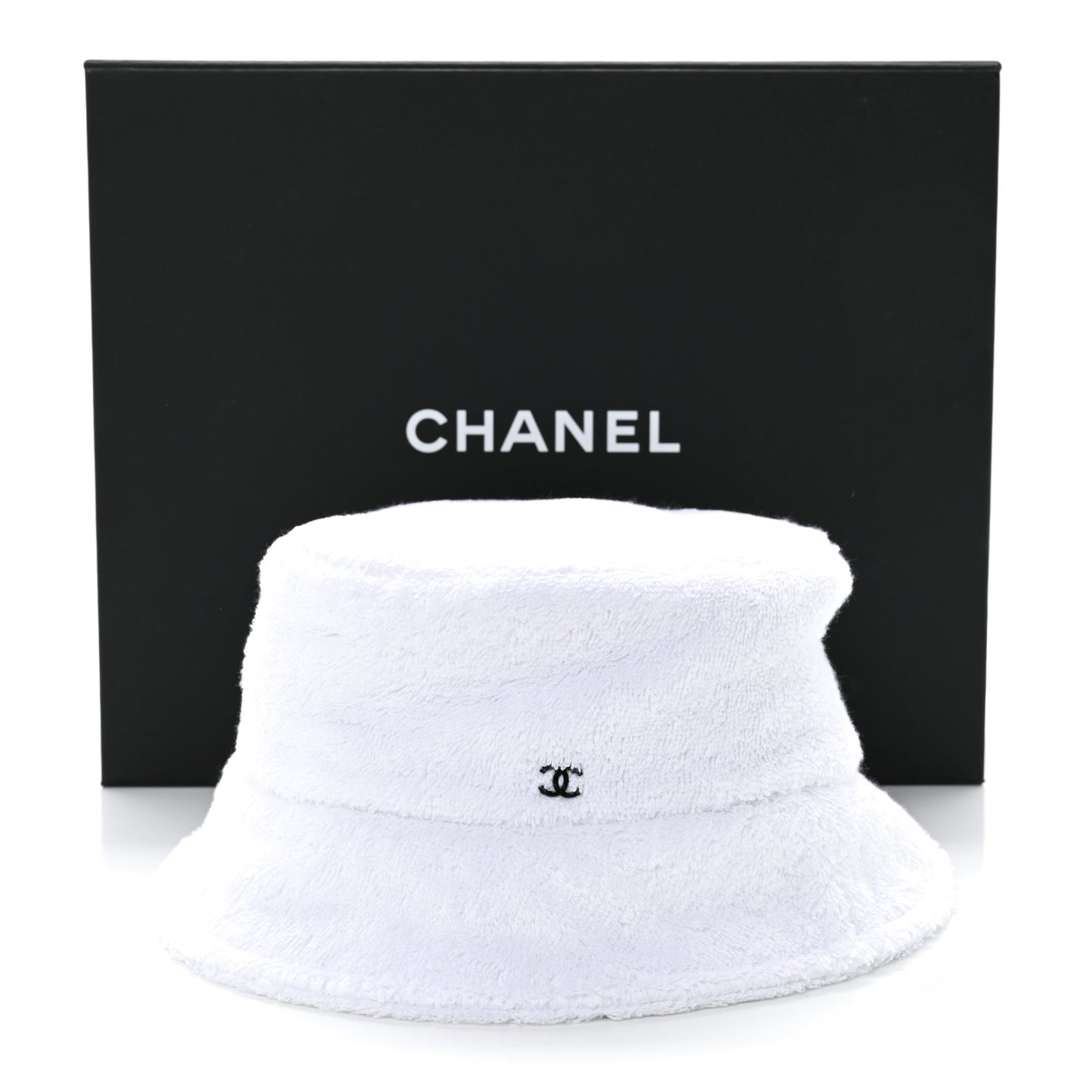 Terry Cloth CC Bucket Hat S White