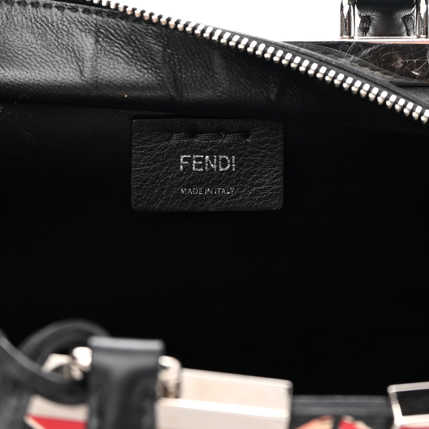 Calfskin Studded Diamond Mini 3Jours Tote Black Multicolor