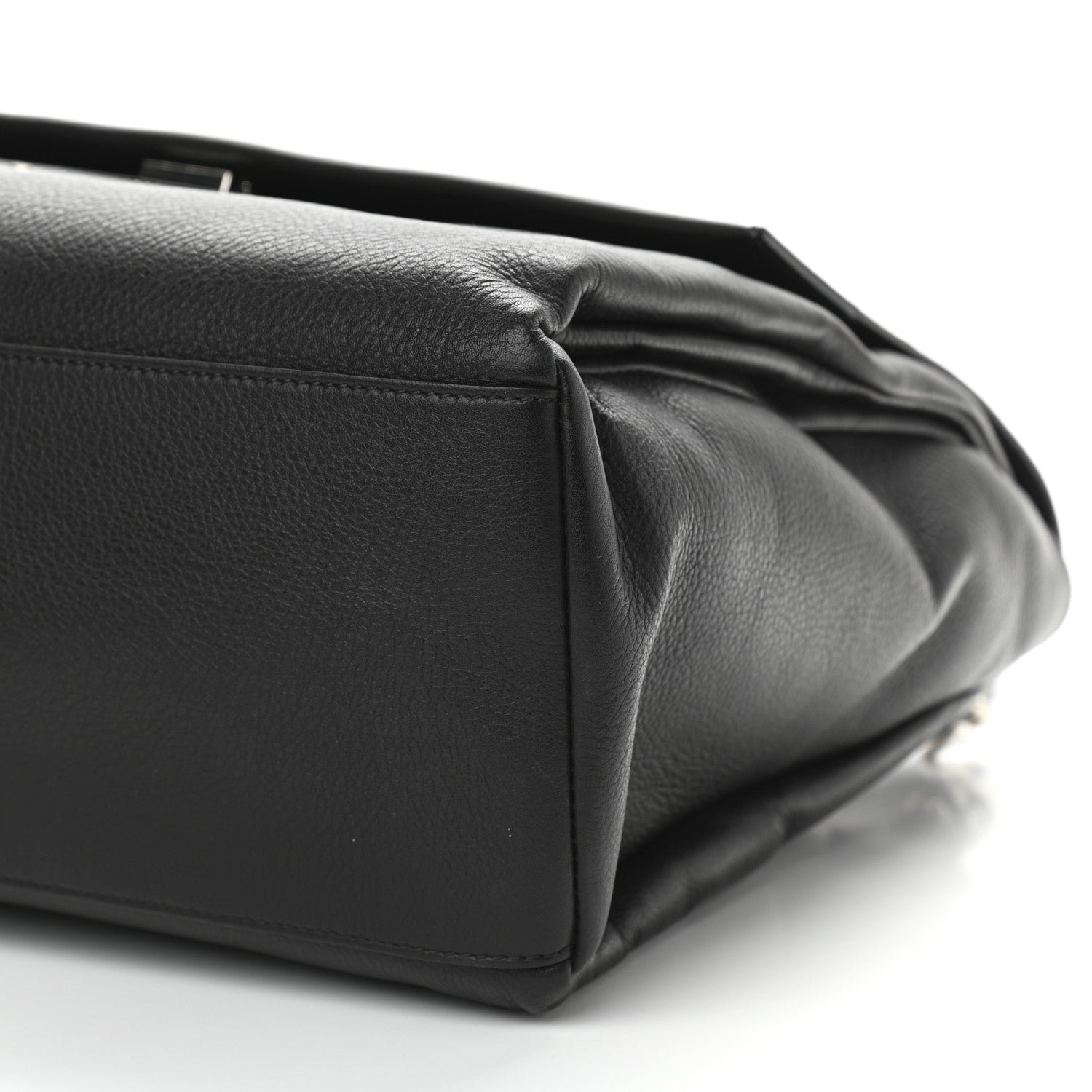 Givenchy Grained Calfskin Medium Pandora Pure Flap Bag Black 6 of 10
