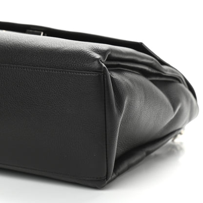 Givenchy Grained Calfskin Medium Pandora Pure Flap Bag Black 6 of 10