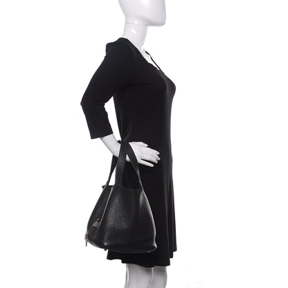 Hermes Taurillon Clemence Picotin Lock 22 MM Black 2 of 9