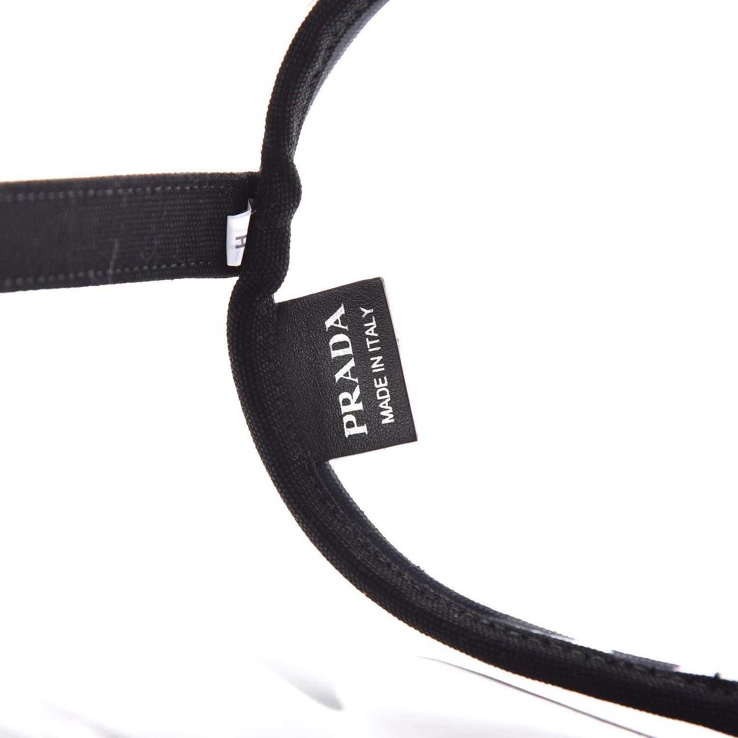 Prada Plexiglass Canapa Small Shopper Tote Black 6 of 9