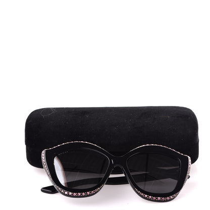 Gucci Crystal Cat Eye GG0118S Sunglasses Black 8 of 8