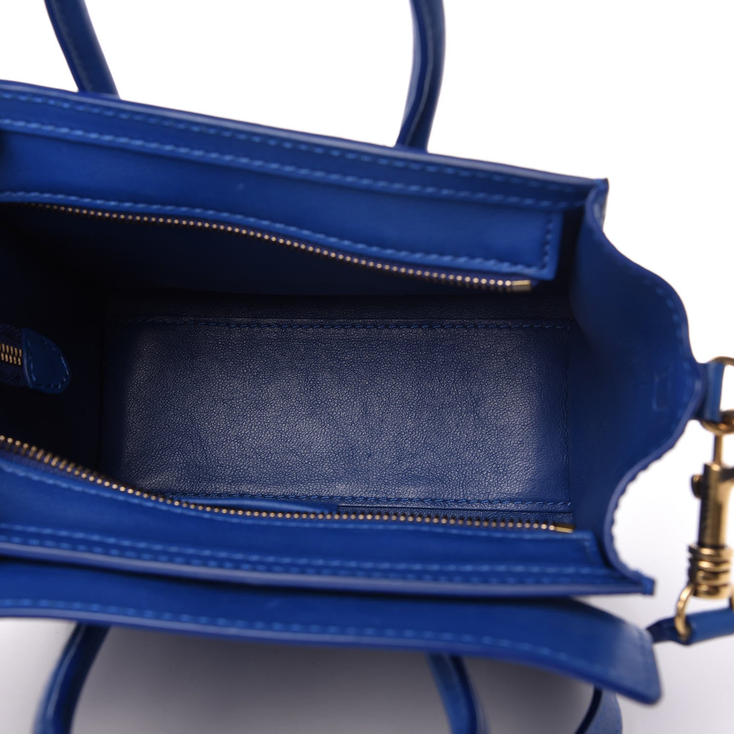 Celine Smooth Calfskin Nano Luggage Royal Blue 5 of 8