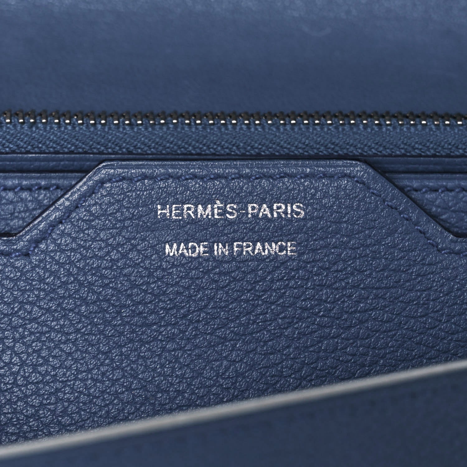 Hermes Epsom Passant Long Wallet Orange Cobalt 7 of 9