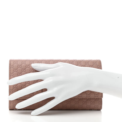 Gucci Microguccissima Bow Continental Wallet Soft Pink 2 of 7