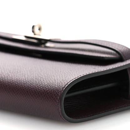 Hermes Epsom Kelly Wallet To Go Rouge Sellier 10 of 11