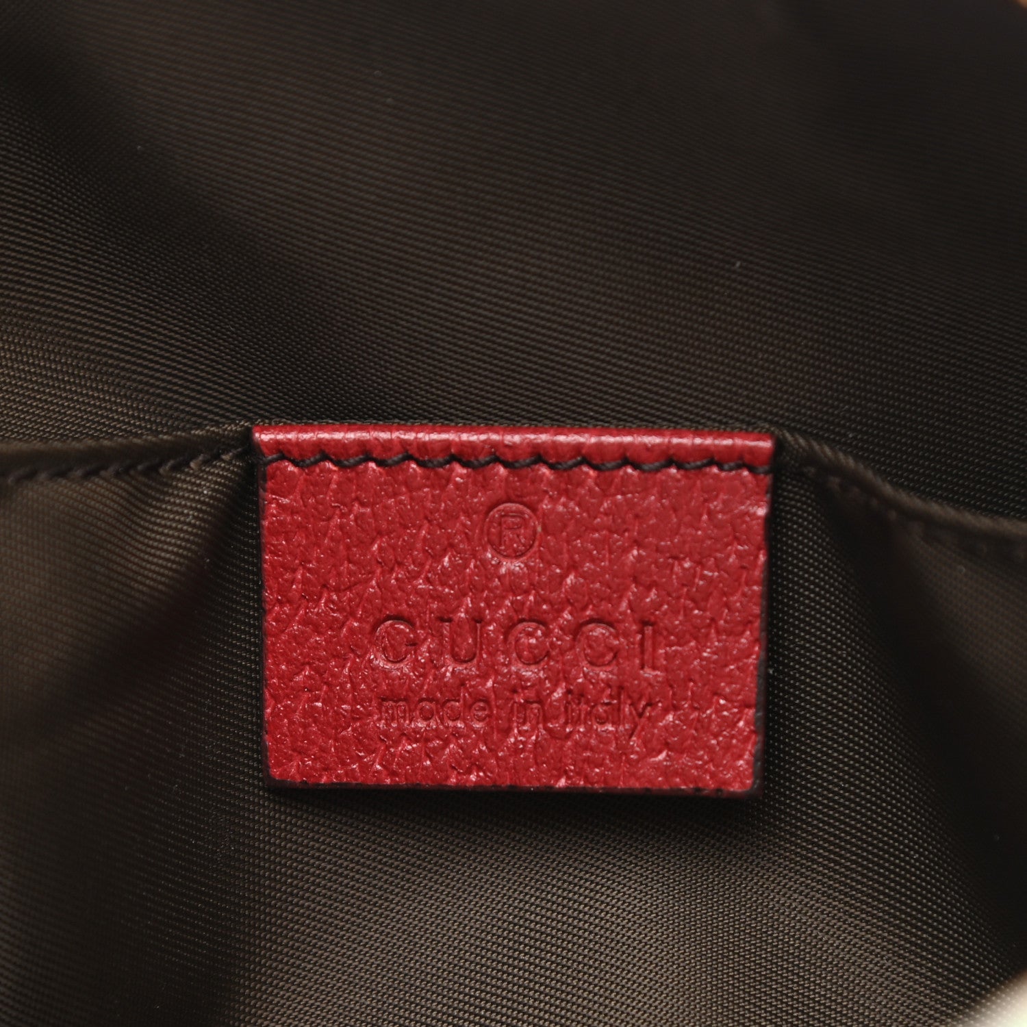 Gucci Soft GG Supreme Monogram Flora Calfskin Medium Ophidia Cosmetic Case Beige Ebony Multicolor Rosso 6 of 8