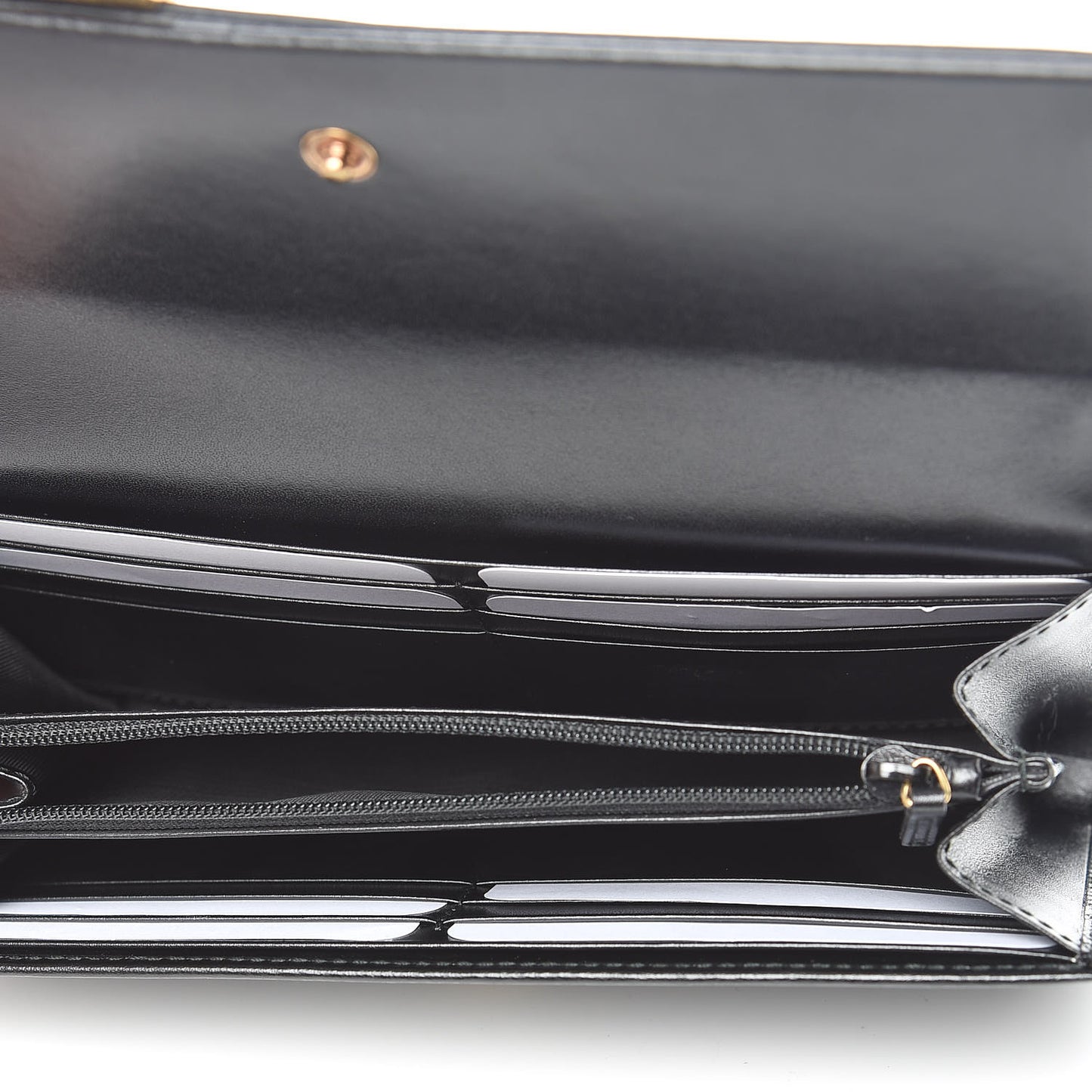 Calfskin Buckle Wallet Black