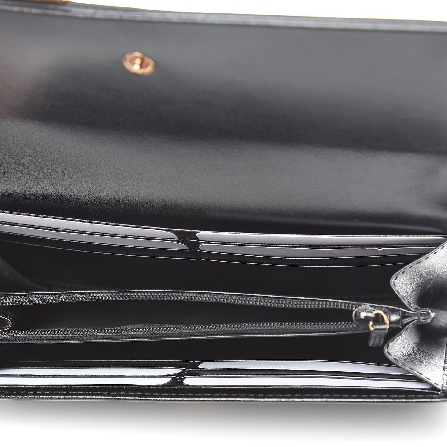 Gucci Calfskin Buckle Wallet Black 5 of 12