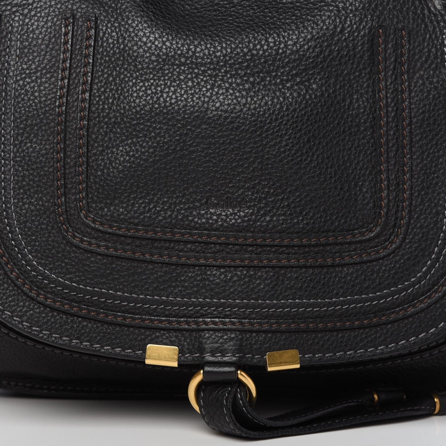 Calfskin Medium Marcie Satchel Black