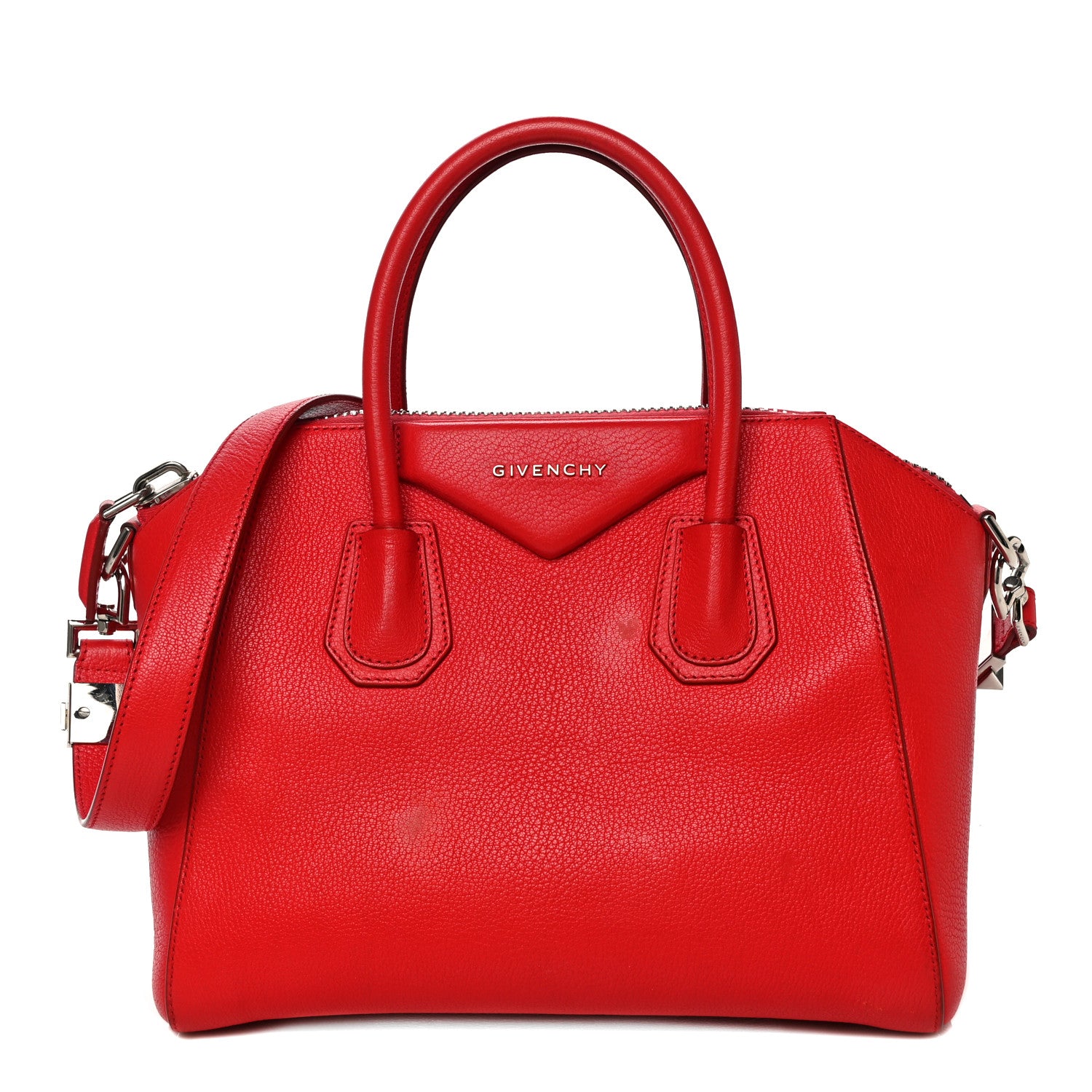 Givenchy Sugar Goatskin Small Antigona Red 1 of 24