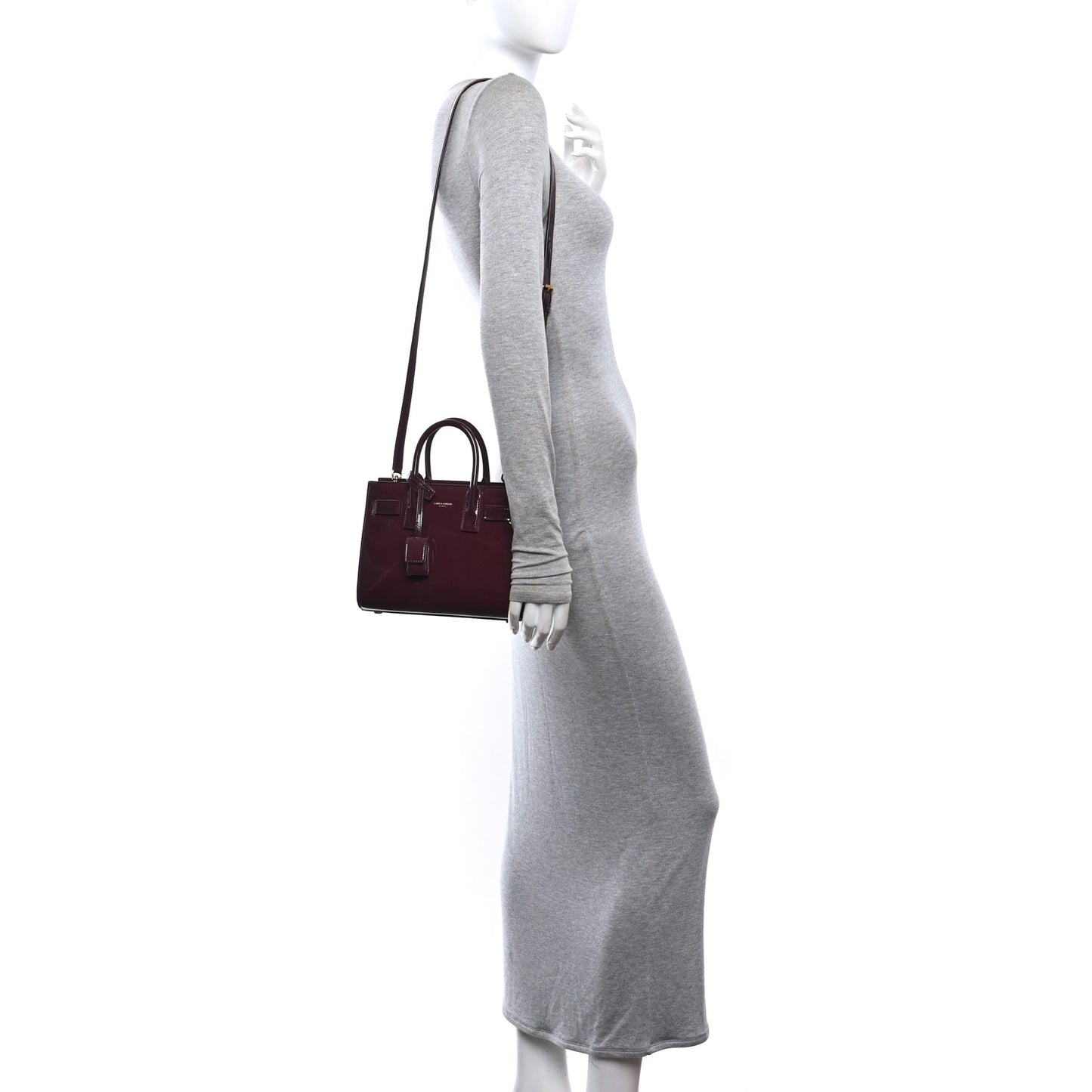 Patent Nano Sac de Jour Dark Red Wine
