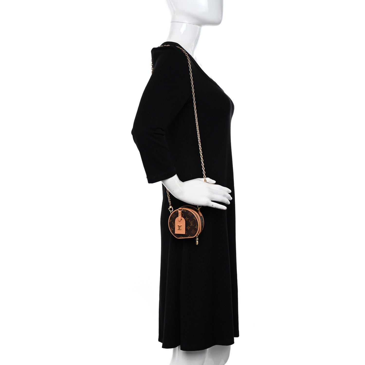 Louis Vuitton Monogram Boite Chapeau Necklace 2 of 9