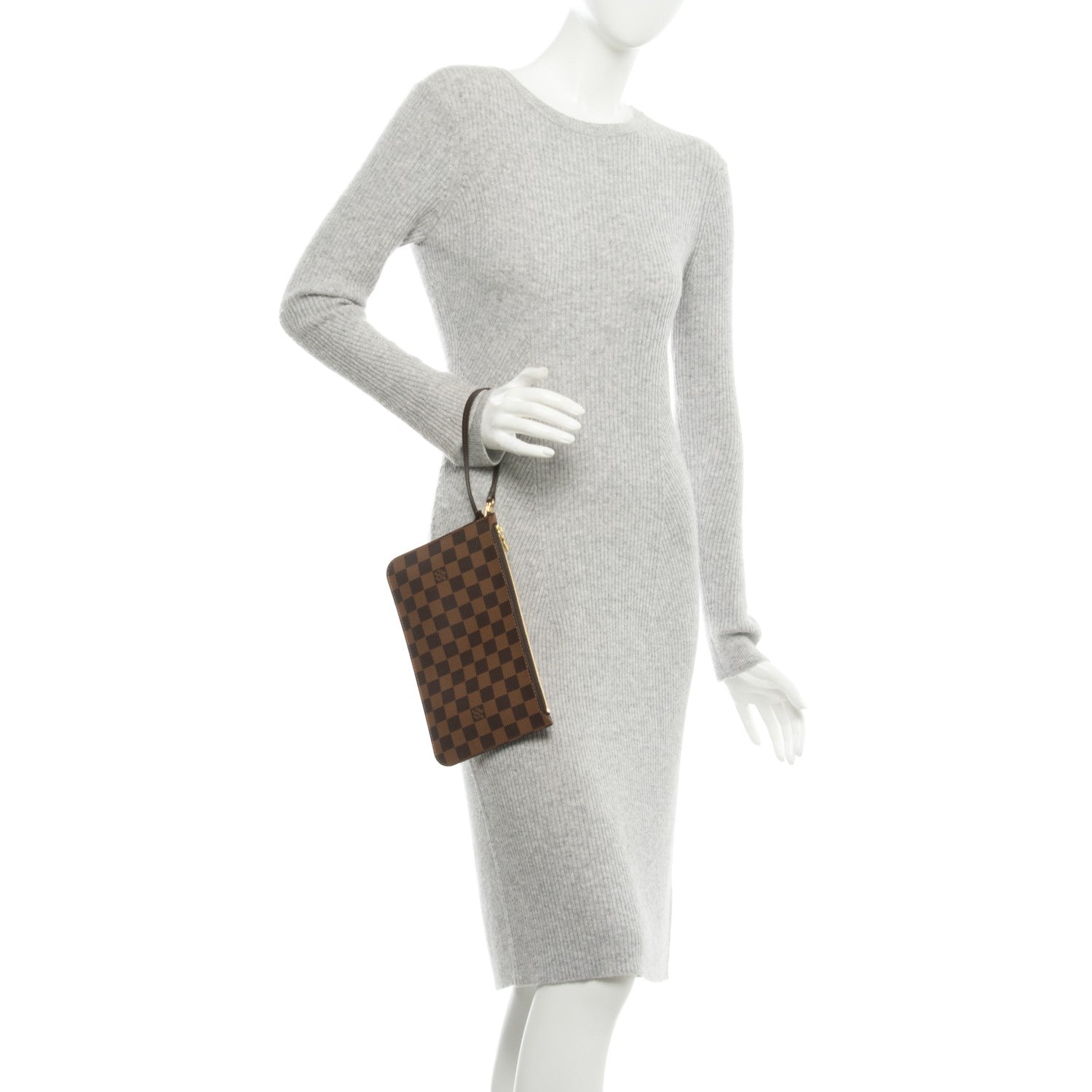 Louis Vuitton Damier Ebene Neverfull MM GM Pochette 2 of 7