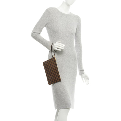 Louis Vuitton Damier Ebene Neverfull MM GM Pochette 2 of 7