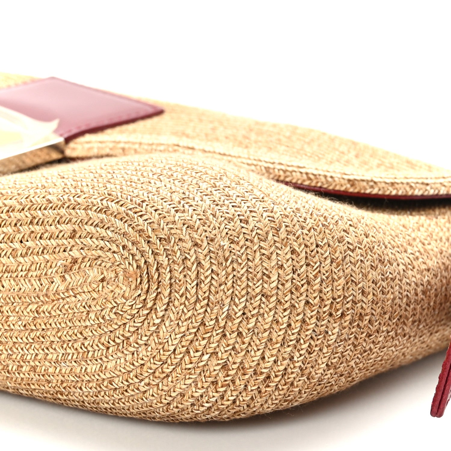Fendi Raffia Baguette Red 8 of 8