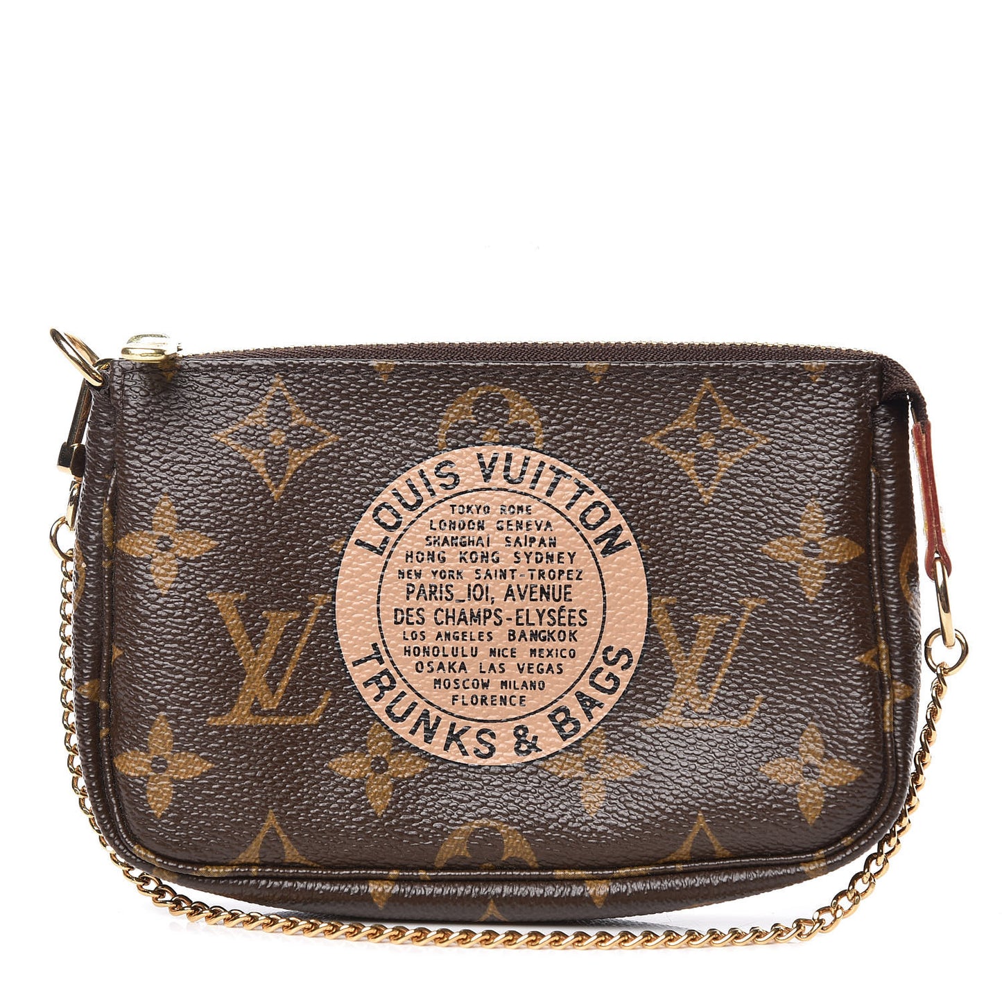 Monogram Complice Trunks and Bags Mini Pochette Accessories Beige