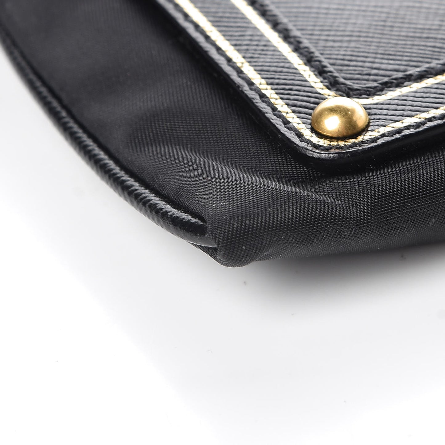 Tessuto Nylon Logo Small Crossbody Bag Black