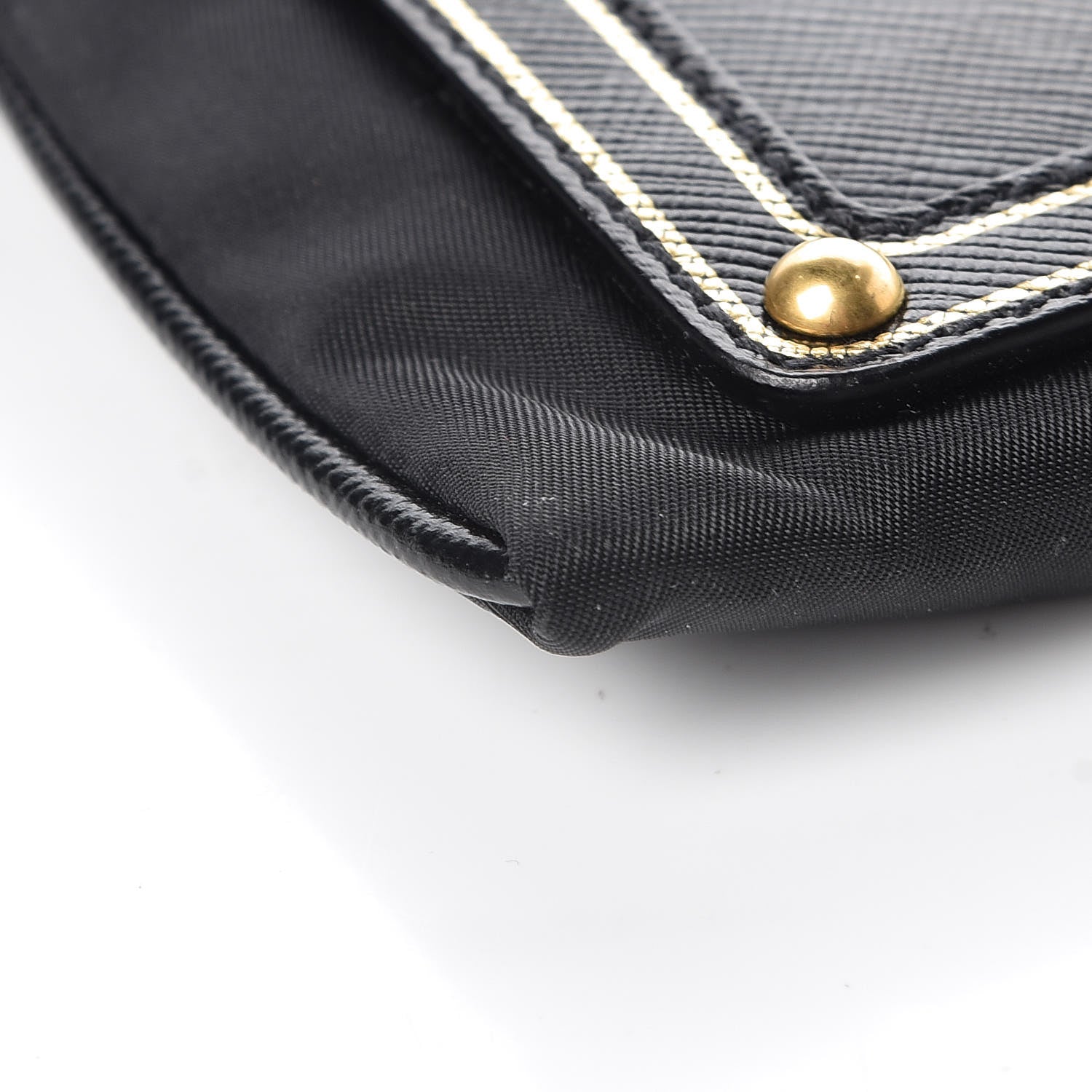 Prada Tessuto Nylon Logo Small Crossbody Bag Black 9 of 10