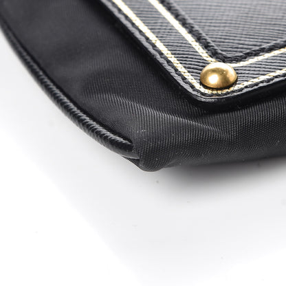 Prada Tessuto Nylon Logo Small Crossbody Bag Black 9 of 10