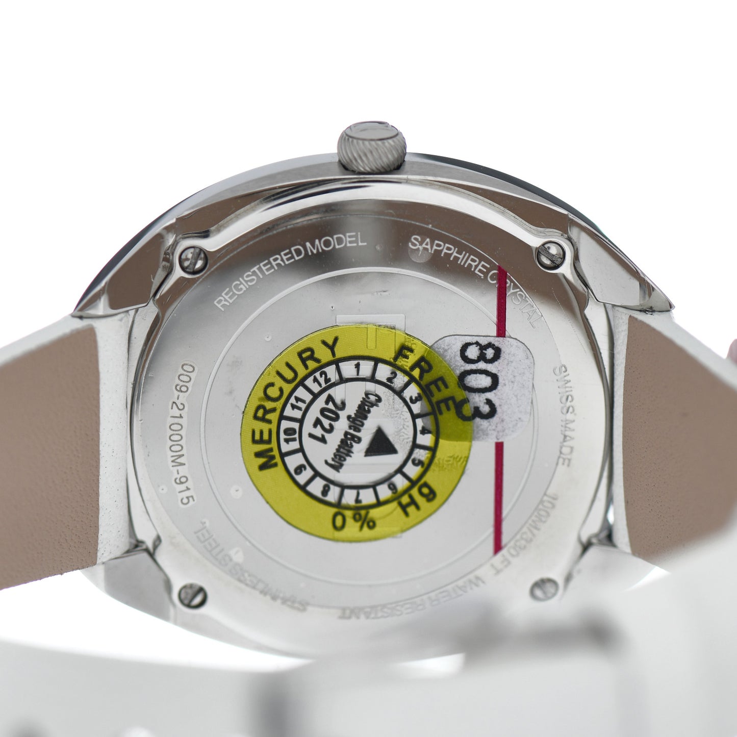 Stainless Steel Calfskin 34mm Momento Flower Quartz Watch