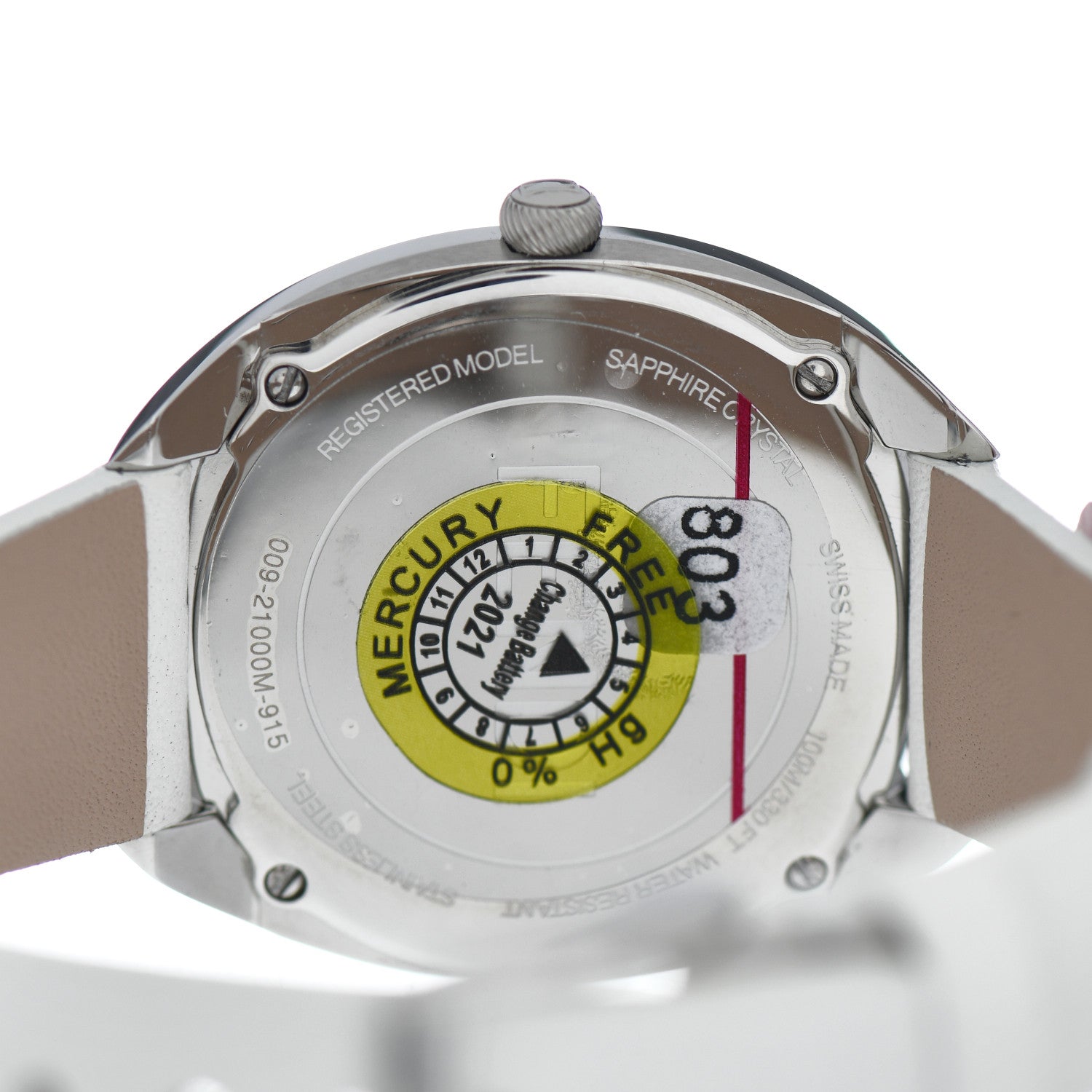 Fendi Stainless Steel Calfskin 34mm Momento Flower Quartz Watch 4 of 5