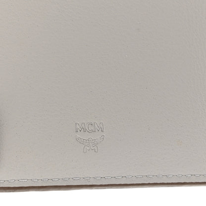 MCM Calfskin Ottomar Large Klara Two Fold Wallet Dove 6 of 6