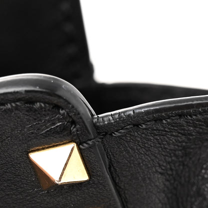 Valentino Garavani Vitello Medium Rockstud Tote Black 11 of 12
