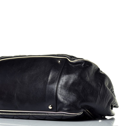 Chanel Lambskin Quilted East West Accordion Flap Black 9 of 10