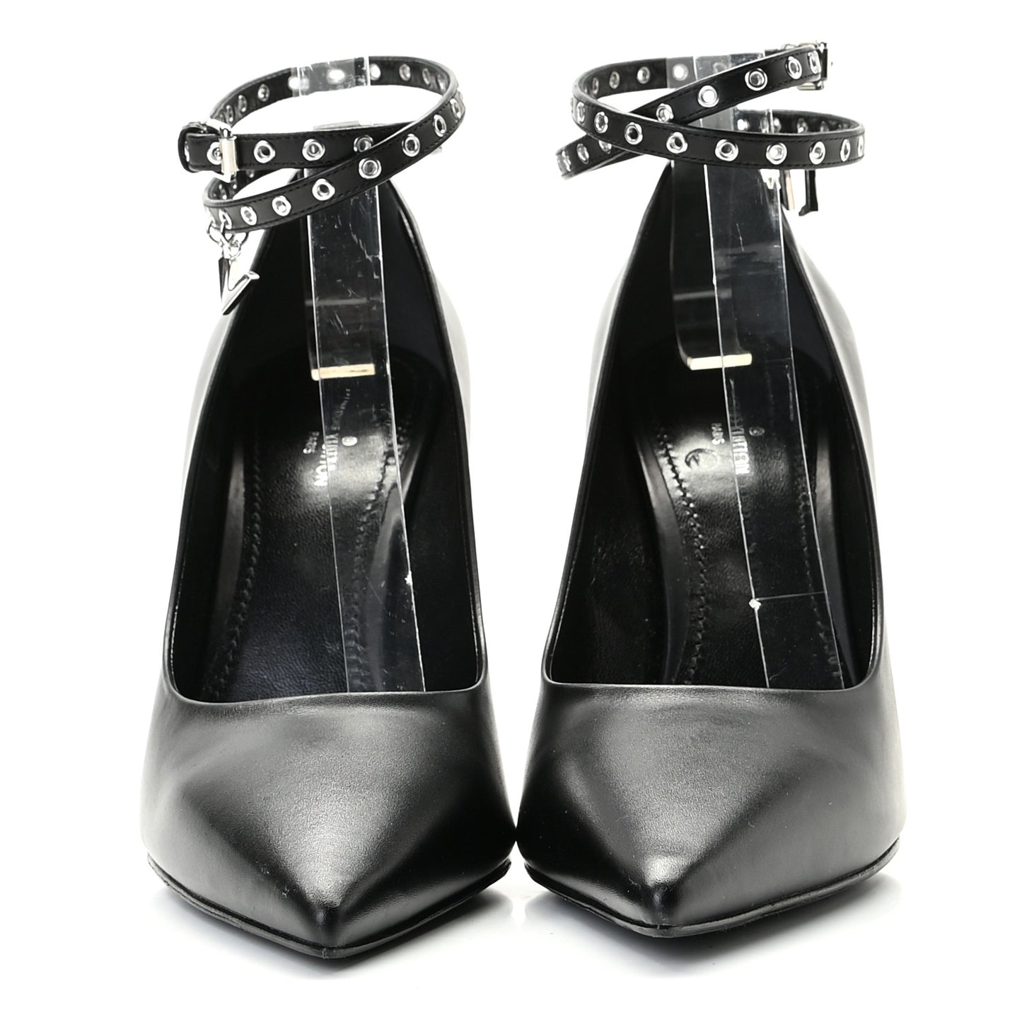 Calfskin Call Back Pumps 39.5 Black