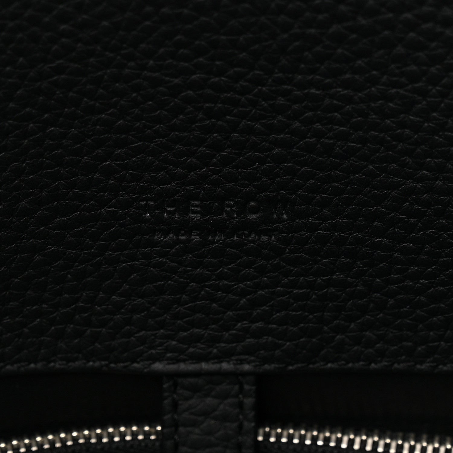 The Row Matte Grained Calfskin EW Margaux Black 6 of 9