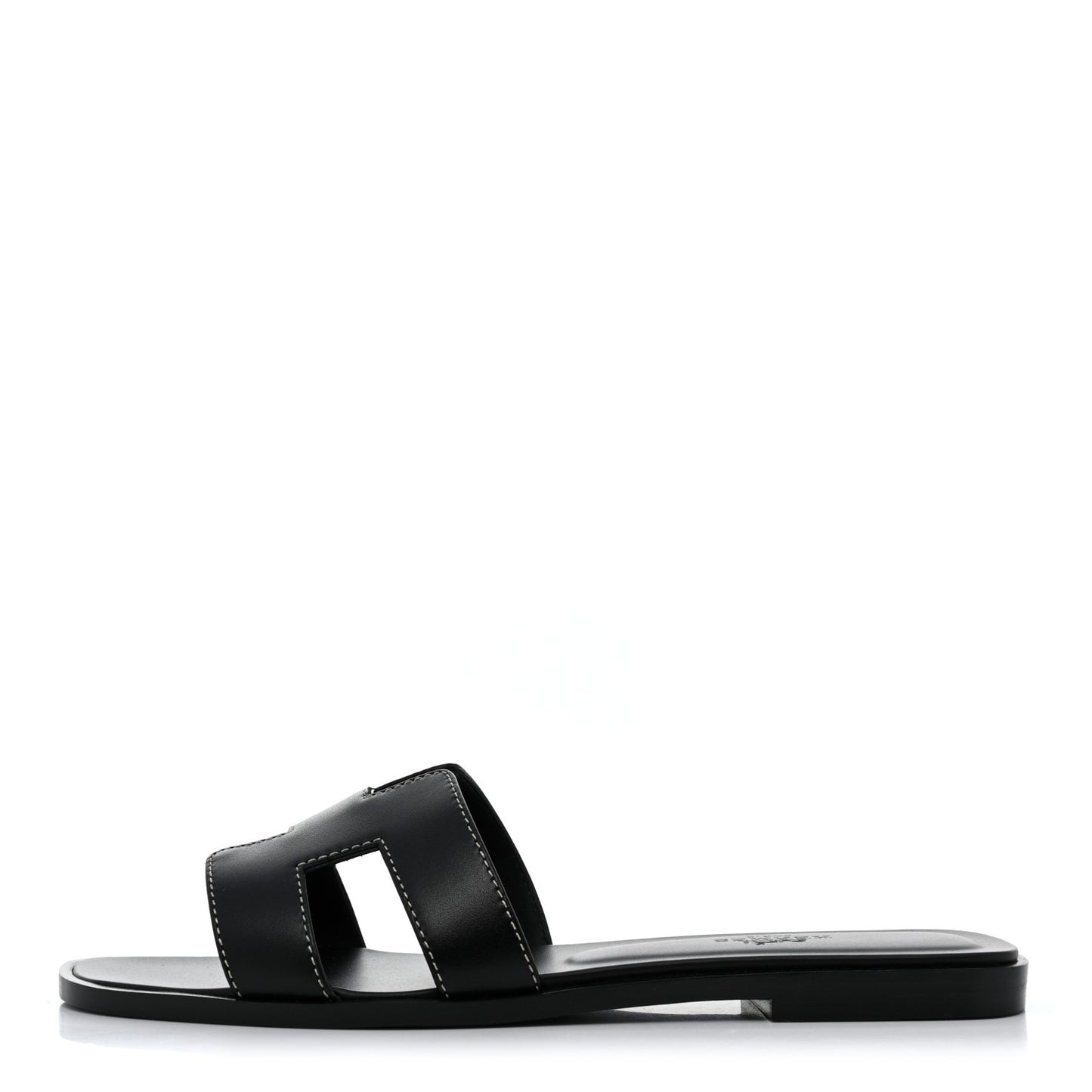 Box Calfskin Oran Sandals 37.5 Black